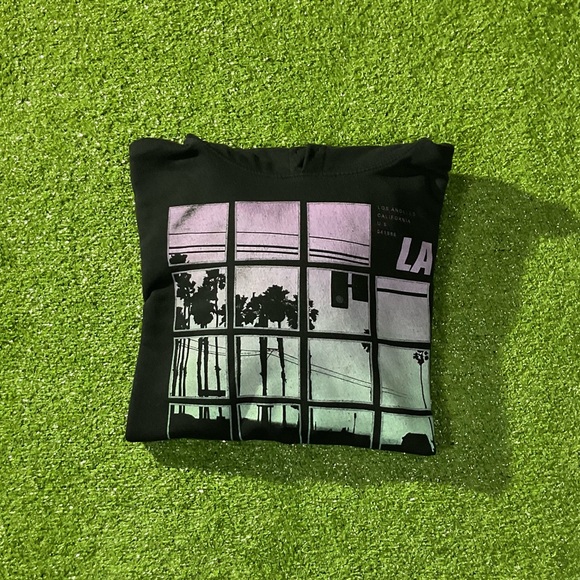 BoohooMan LA California Black Graphic Hoodie - Picture 8 of 8